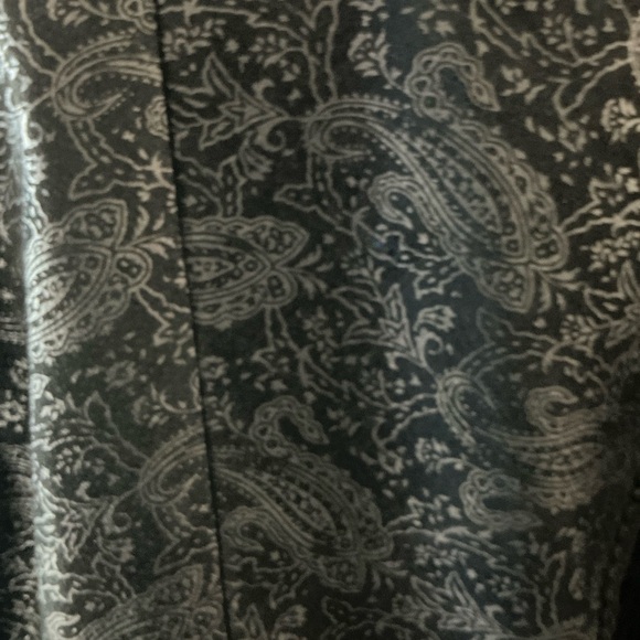 Wilson Leather Trench Women's Sz M Vintage 80s Paisley Embossed Suede Coat - Picture 10 of 13